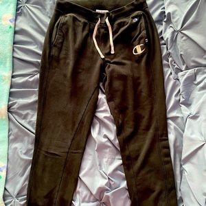 Women’s Black Champion Joggers, Size Medium
